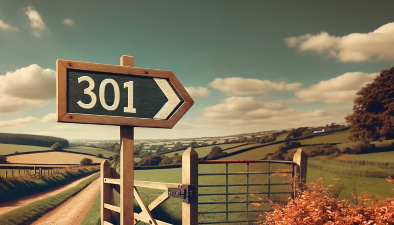 A 301 sign