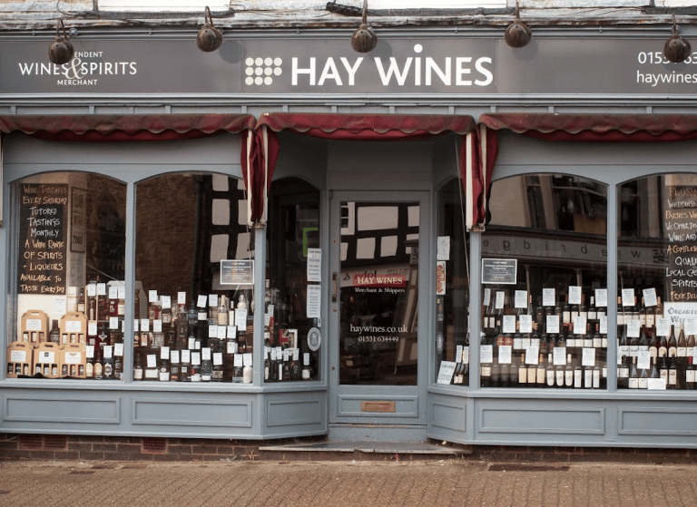 Hay Wines’ store front in Hereford