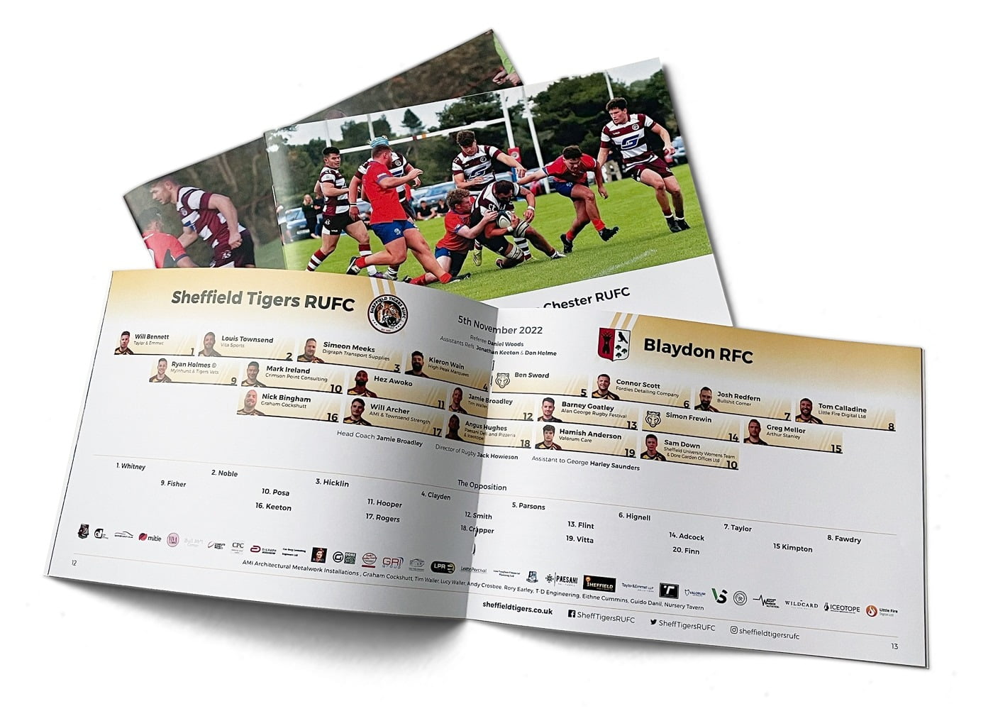 A part of our community and environment efforts - Sheffield Tigers match day programmes