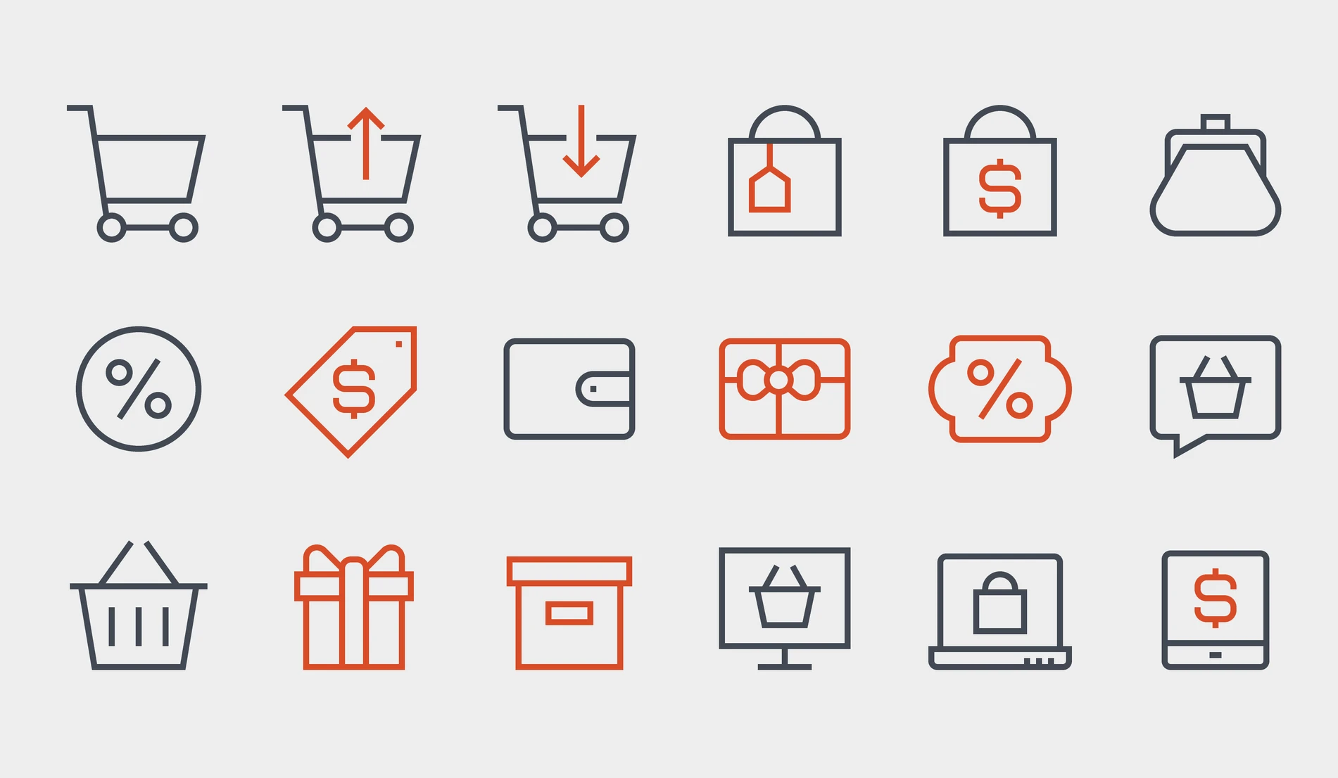 E-commerce icons