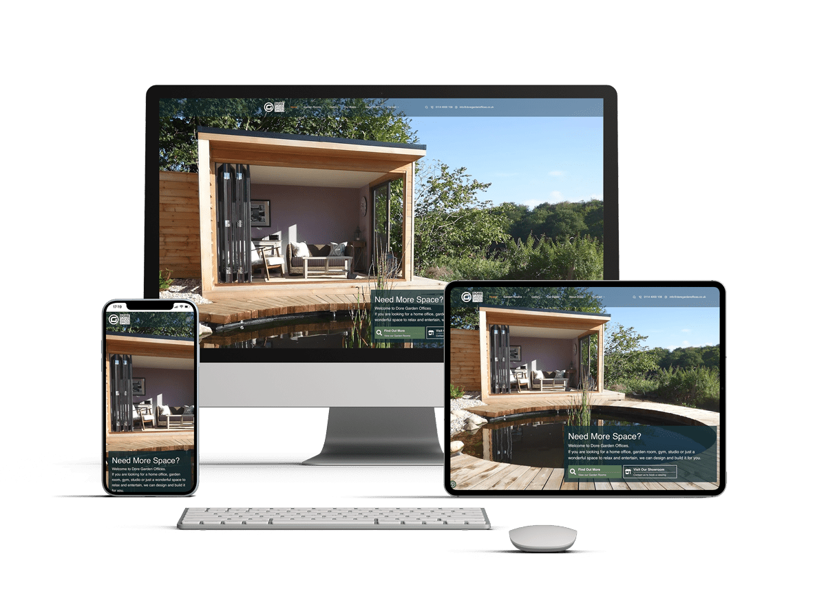 Web design for Dore Garden Offices