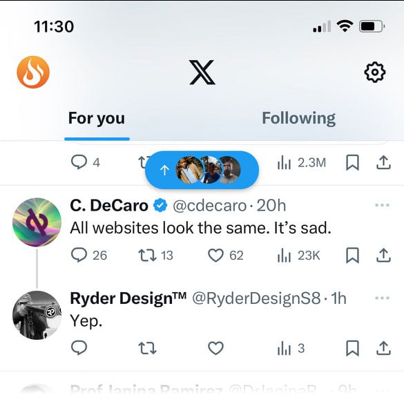 Twitter - all website slok the same