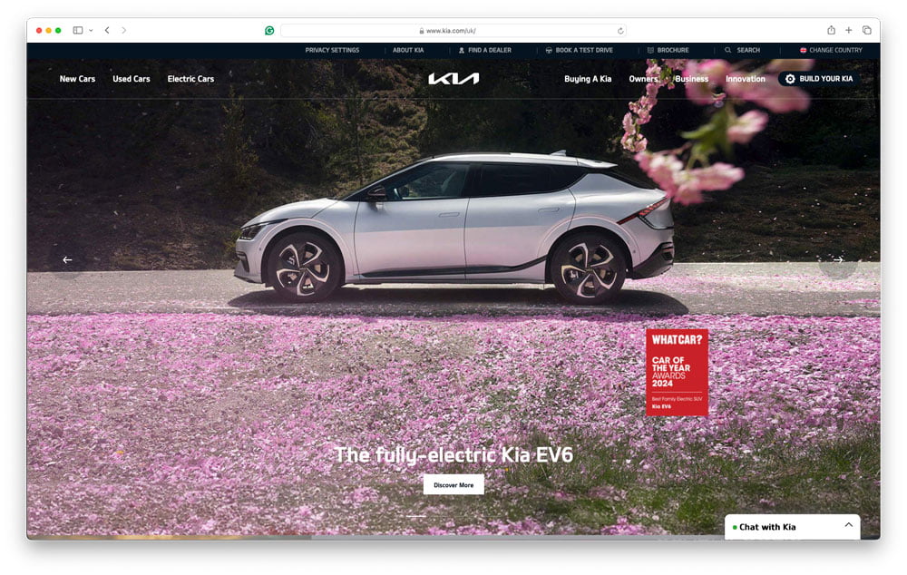 Auto homepage design - Alfa Romeo - Websites Look the Same