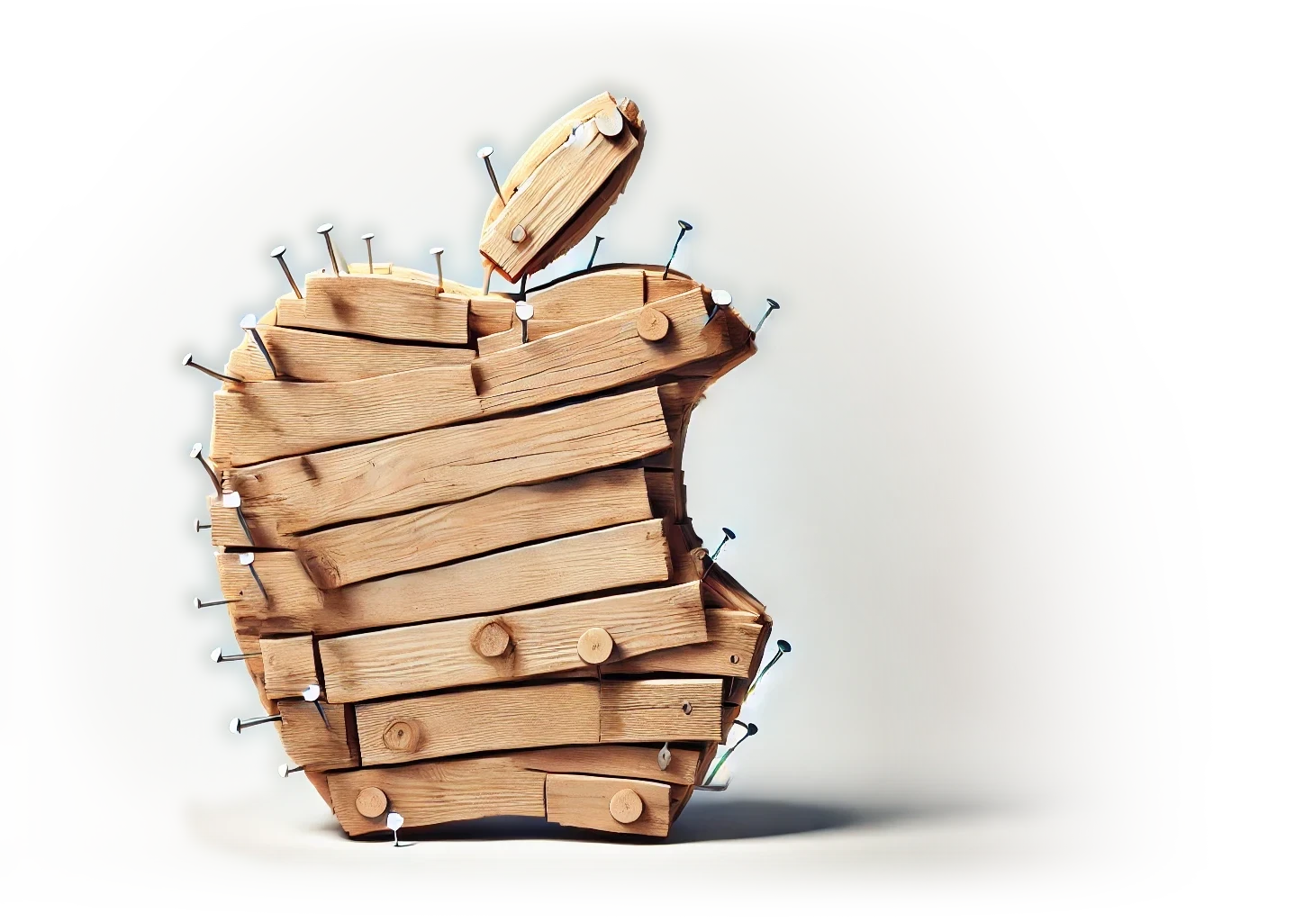 A DIY apple logo