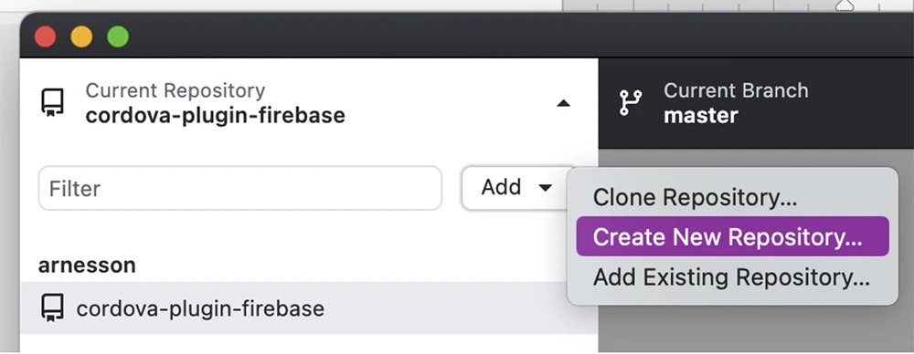 github creating a new repository