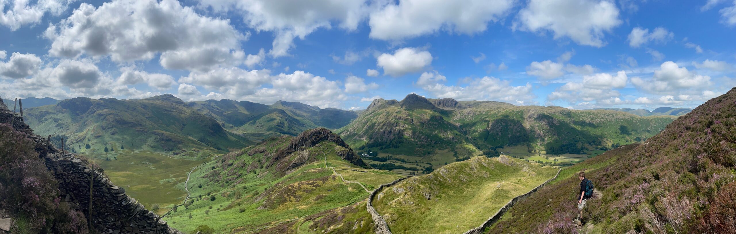 Happy Birthday to me the Langdale Pikes from Ling Moor Fell