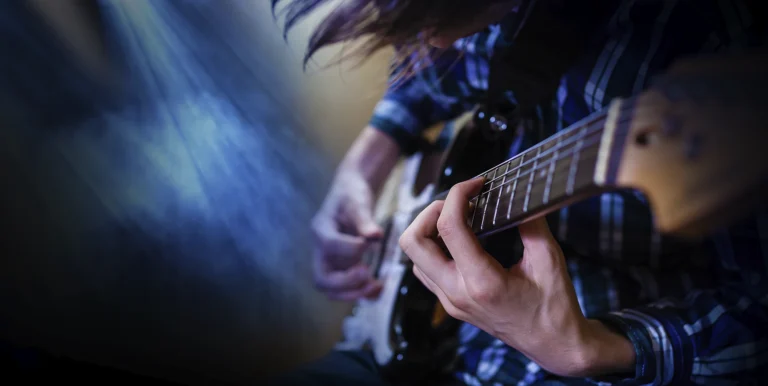 guitars being played
