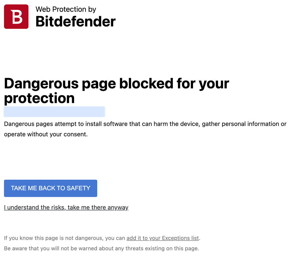 Malware - detected by anti-virus software