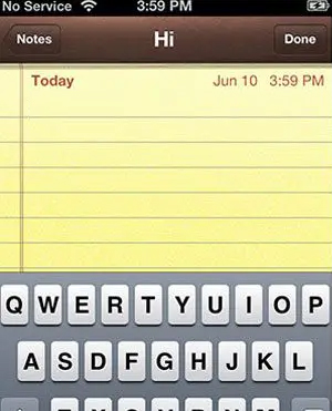 Yellow notepad with text input areas - when skeuomorphism goes bad