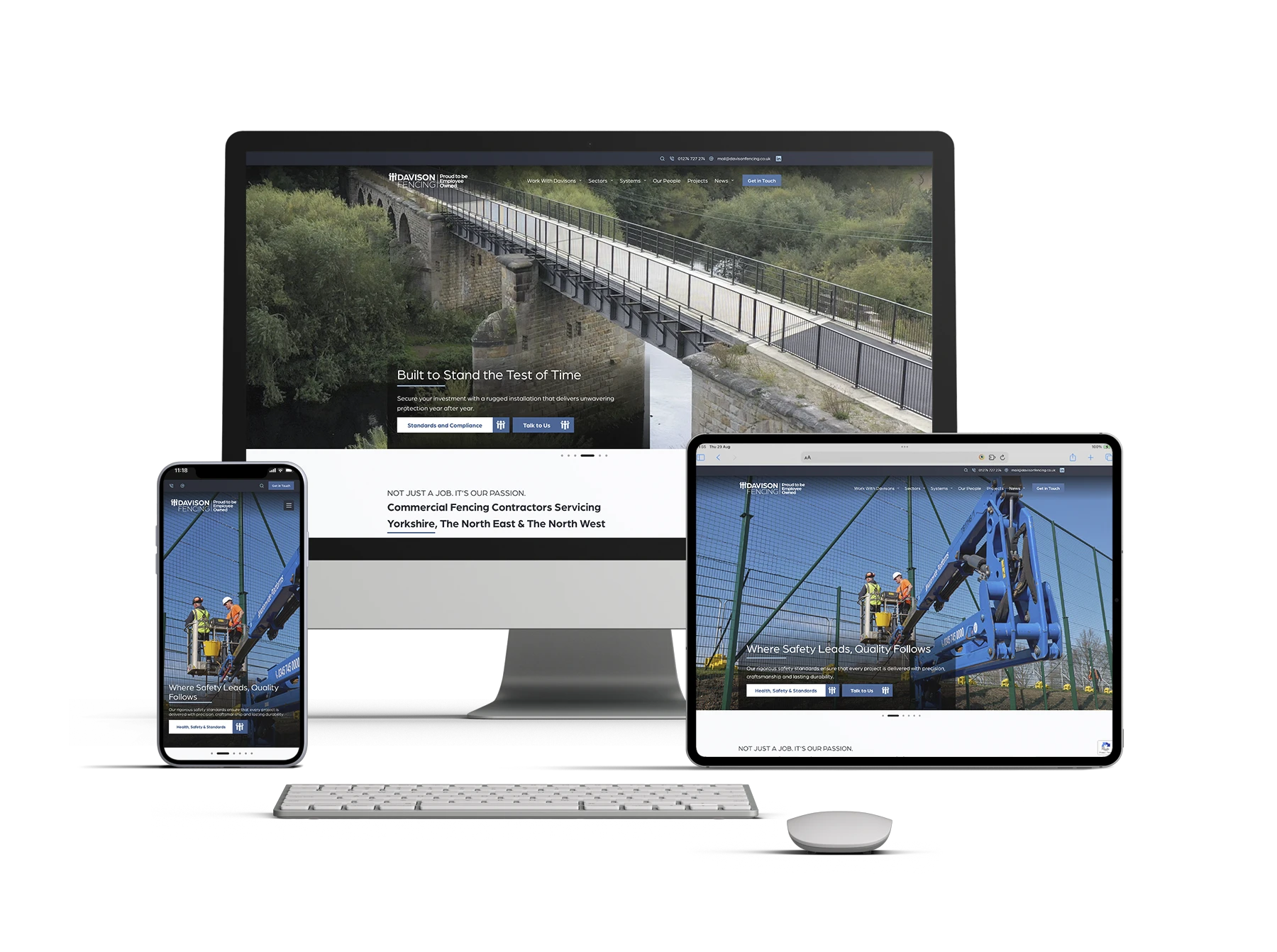 A new website for Davison Fencing – a platform on which they can grow