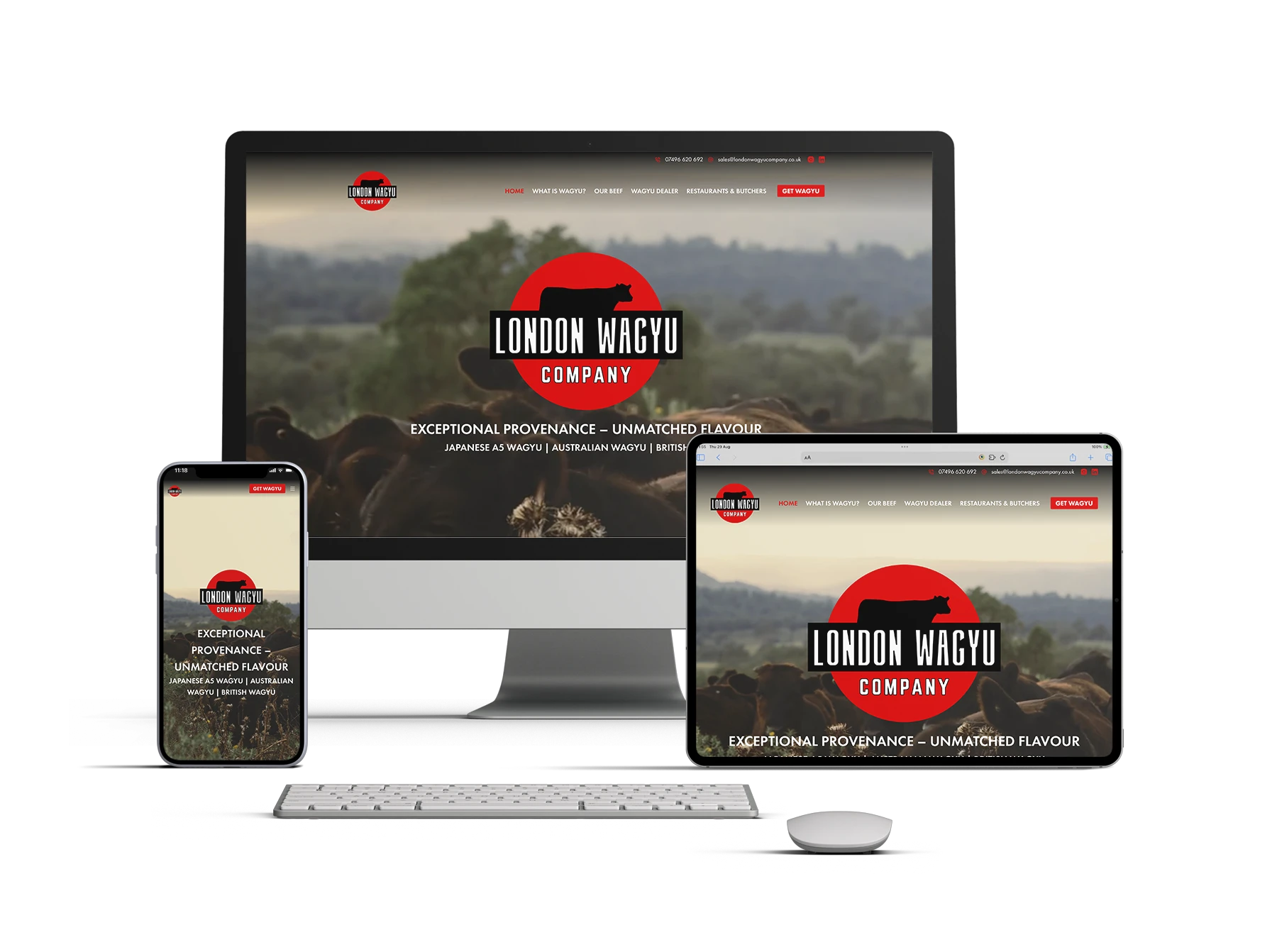 A new website for the London Wagyu Company